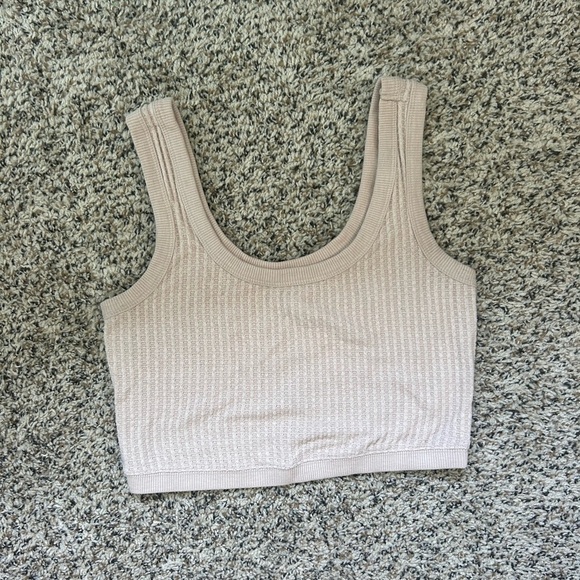 UpWest Tops - UpWest Waffle Knit Cropped Tank - S